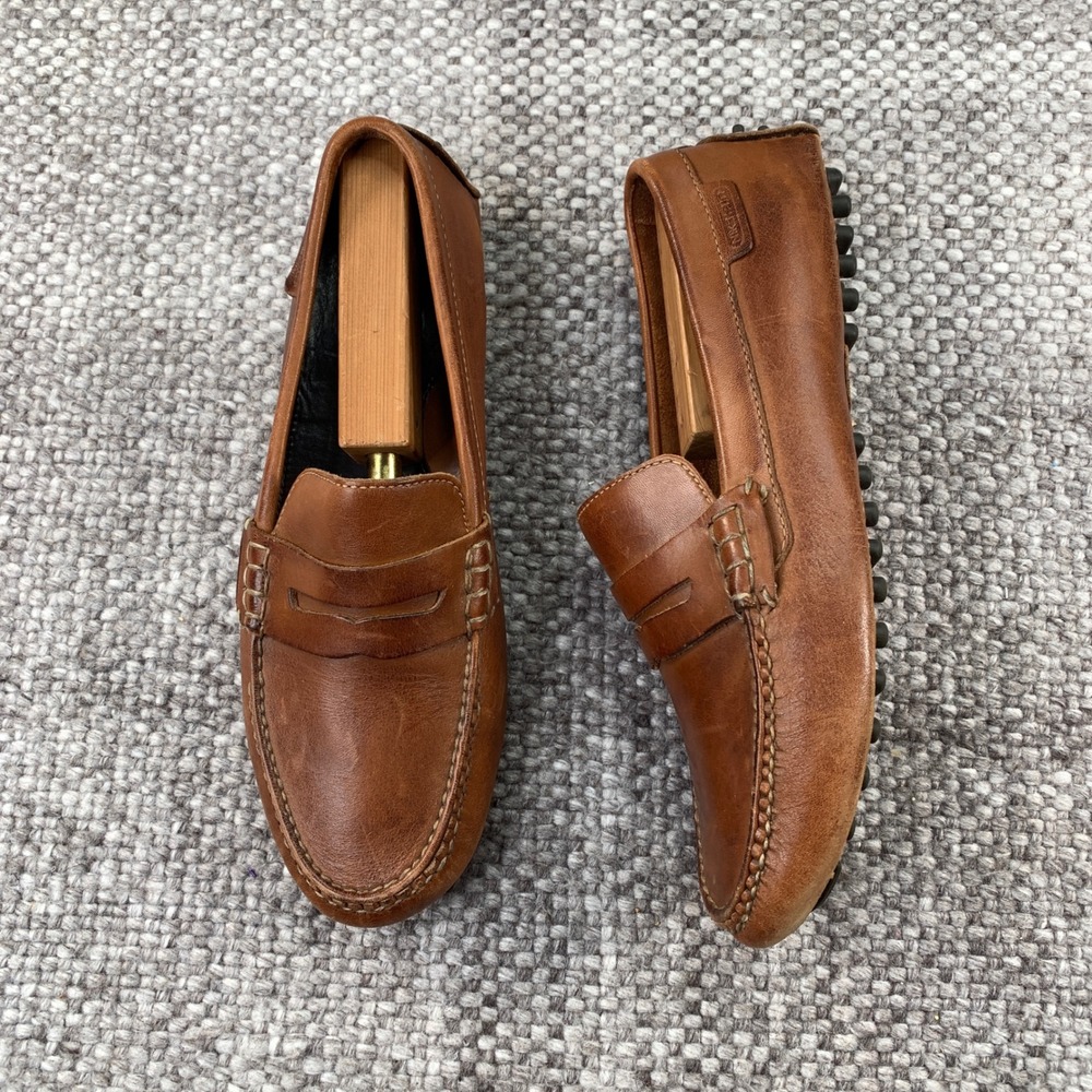Cole Haan Air Grant Brown Leather Penny Driving Loafers Shoes Men Size 8.5 M